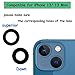 2pcs/Set Rear Back Camera Glass Lens Replacement for iPhone 13 for iPhone 13 Mini Camera Glass Lens Max Sapphire with Adhesive Preinstalled + Replacement Repair Tool kit Set