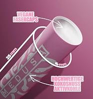 Medusafilters 250 Stück Aktivkohlefilter 6mm Slim – Kokos-Aktivkohle mit neuen schmaleren Cellulose-Kappen, 25 mm, Made in Germany (Rosé Edition) – Ansicht 3