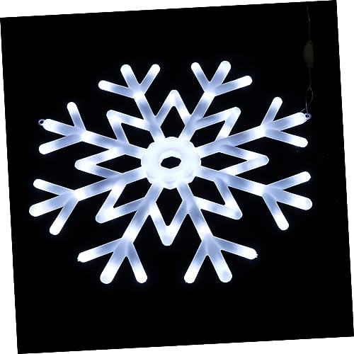 Abaodam 2 Pçs Festa De Natal Lâmpada Do Floco De Neve Ao Ar Livre Lâmpada Do Floco De Neve Decoração