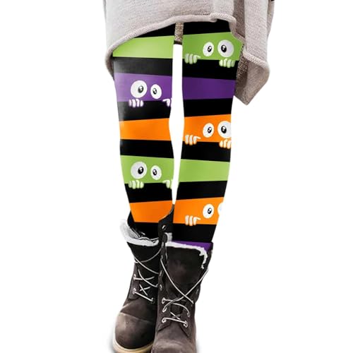 Genérico Leggings de Mujer con Estampado de Halloween y Cintura Alta, Largos, Ajustados, elásticos, para Fiesta, Cosplay, Ropa callejera, Ropa Informal