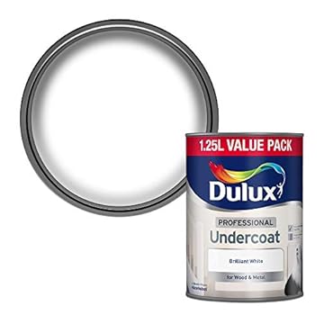 Dulux Professional Undercoat Paint - Brilliant White - 1.2 5 Litres
