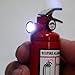 1x Mini Fire Extinguisher Metal Refillable Cigar Cigarette Lighter w/ White Light