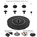 Yinuoday Solar Fountain for Bird Bath, 2.4W Solar Panel Water Pump for Pond Garden Decoration with LED Night Light & 4 Different Spray Pattern Heads