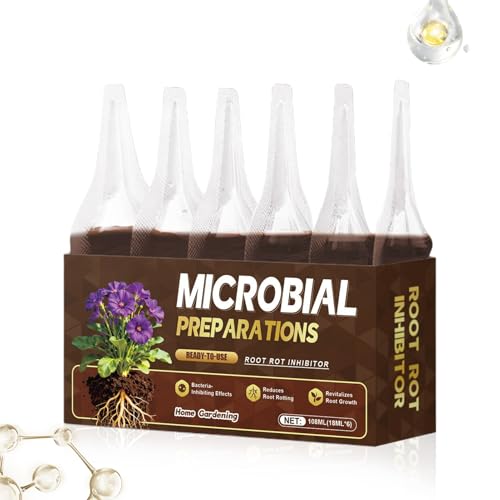 Estimulador De Raíces: 6 Piezas Fertilizante Líquido Potenciador Del Crecimiento Para El Desarrollo Saludable De Las, Inhibidor La Pudrición Planta Interior Y Exter