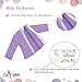 Emily Rose 14 Inch Doll Purple Polka Dot Pajama Set Gift Boxed | USA Brand 3-Piece Sleeping Outfit with Fluffy Puppy Slippers | Encourages Creative Learning | Fits Wellie Wisher & Glitter Girl Dolls