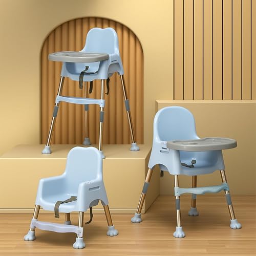 Kidsmate 3-in-1 Baby High Chair, Blue, 6-36 Months - Image 2