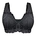 Soutien Gorge sans Armature en Dentelle Femme Soutien Gorge Grande Taille de Sport Push up Bra Confortables sous-vêtements Dos Brassière Haute Élasticité Bralette Coton Dentelle Sexy Rembourré