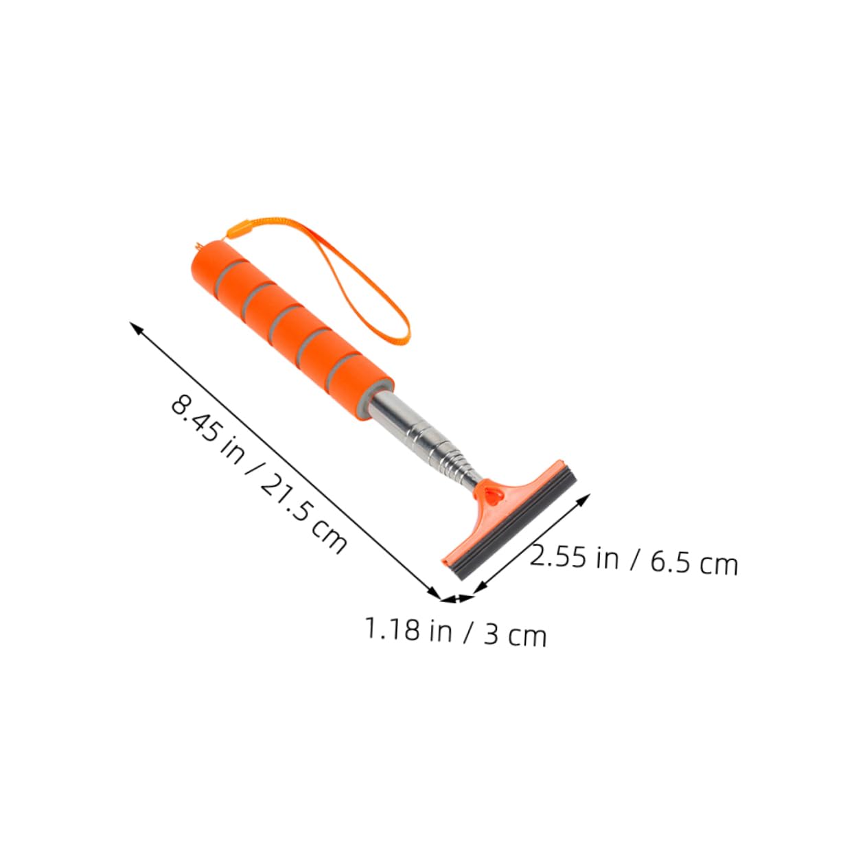 DECHOUS Telescopic Car Mirror Squeegee Multi Purpose Windshield Wiper for Cleaning Durable Design Handle for Easy Use for All Vehicle Types Vibrant