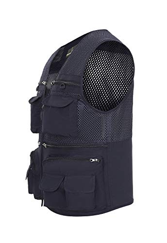 Image of Hbufnha Outdoor Fishing Hunting Vest Multi Pockets Work Cargo Jacket