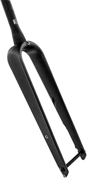 700C Gravel Road Bike Rigid Fork 1-1/2" Tapered Tube Carbon Fiber Cyclocross Bike Fork Disc Brake Bike Front Fork 12x100mm Through Axle