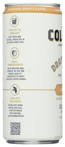 La Colombe Caramel Draft Latte - 9 Fluid Ounce - Cold-Pressed Espresso and Frothed Milk + Real Caramel - Made With Real Ingredients - Grab And Go Coffee