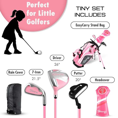 Kids Golf Club Set with Stand Bag for Toddlers 34–38 Inches