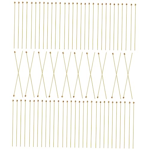 AUTSUPPL DIY Head Pins Beading Set Round Beads for Jewelry Making Craft Earring Charms Ball Pin Jewelry Material