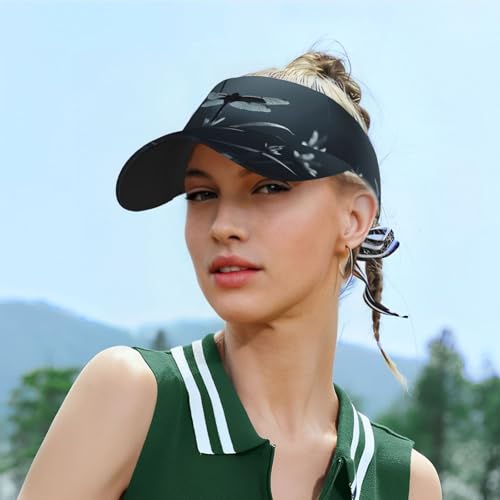 Visera deportiva para mujer y hombre en negro miniatura 5