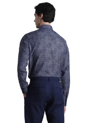 Image of Jack & Jones Men's Cotton Abstract Print Slim Fit Shirt