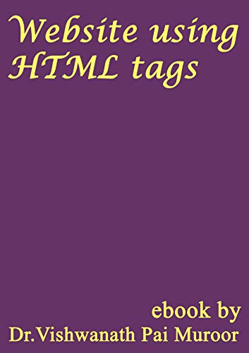 Website using HTML tags (English Edition)