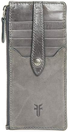 Frye womens Melissa Snap Card Leather Wallet, Carbon, One Size US