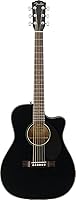 Vista 3 de Fender CC-60SCE Concert Cutaway - Guitarra acústica con 2 años de garantía, color negro
