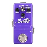 ♩ ♪ 【SENCILLO DE USO Y PORTÁTIL】: con el tamaño pequeño de la serie Micro de efectos monobloque, puede ahorrar más espacio y colocar más efectos. El indicador LED muestra el estado de funcionamiento.La interfaz estándar de 1/4 "se adapta a la mayoría de los equipos, funciona con una batería de 9V o un adaptador de de 9V (no incluido). Es conveniente para su uso.