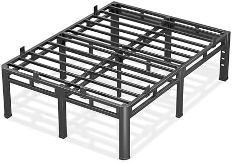 Anyroom 20 Inch Queen Size Bed Frame, Double Layer Heavy Duty Metal Platform