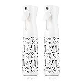 Hair Spray Bottles, SONHAOFO Mist Spray Bottle 2pk 10oz, Refillable Continuous Water Fine Mister Sprayer for Hair Styling, Beauty Spray,Garden Watering and Household cleaning…