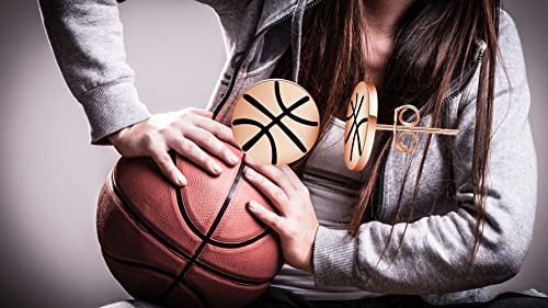 Seiraa Basketball Earrings Sport Ball Stud Earrings Basketball Jewelry For Basketball Lover Basketball Player Fan Gift (Basketball Earrings) #TOP5