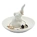 kotoyas Ceramic Ring Holder, Handmade Ceramic Decor Jewelry Tray (Elephant)