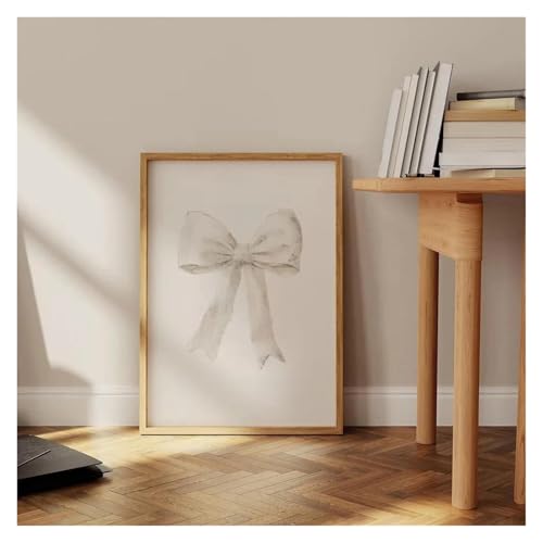 Cuadro sobre lienzo de lazo blanco de 40x60 cm para decoración estética 5