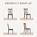 COLAMY Wooden Dining Chairs Set of 4, Spindle High Back Windsor Kitchen Side Chair, Farmhouse Dining Chairs for Kitchen and Dining Room, Light Brown