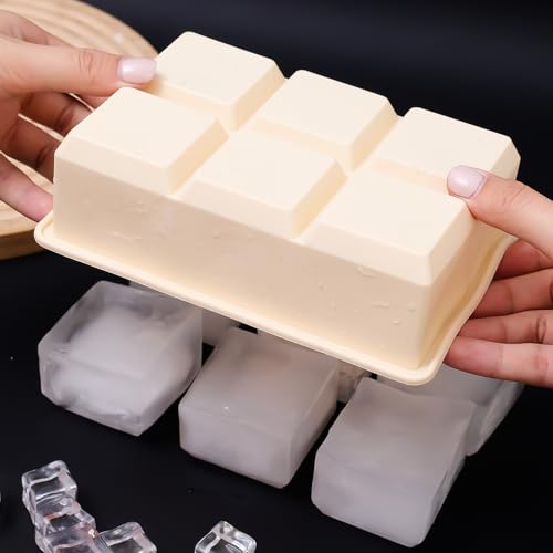 Molde de silicona para cubitos de hielo con tapa miniatura 5
