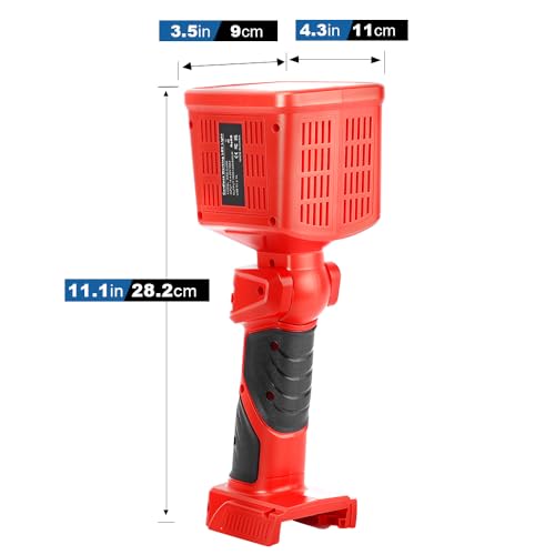 Weixblixian 1600LM Light Compatible with Milwauke 18V Lithium Battery, 16W Work Light with USB Port, LED Work Light for Emergencies, Camping, Outdoor, Indoor(Battery not Included) — view 2
