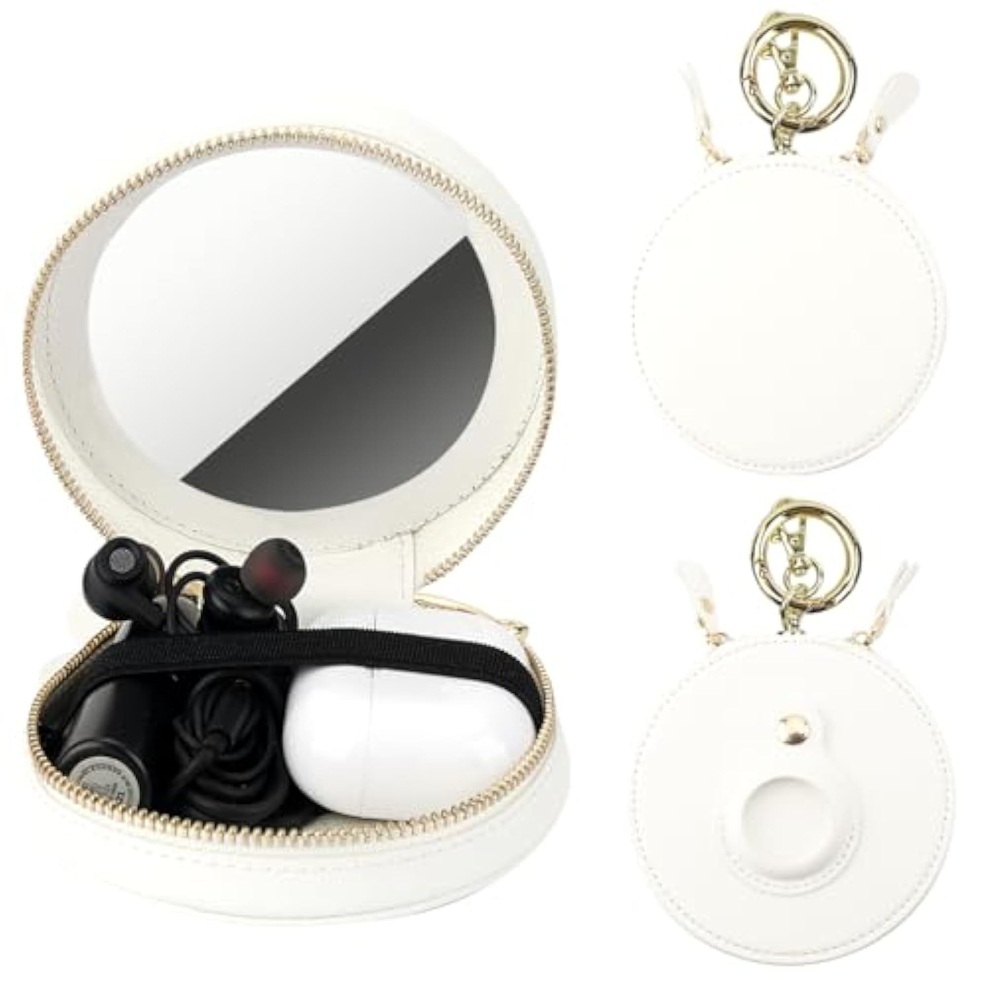 Coin Pouch Mini Lipstick Bag with Mirror