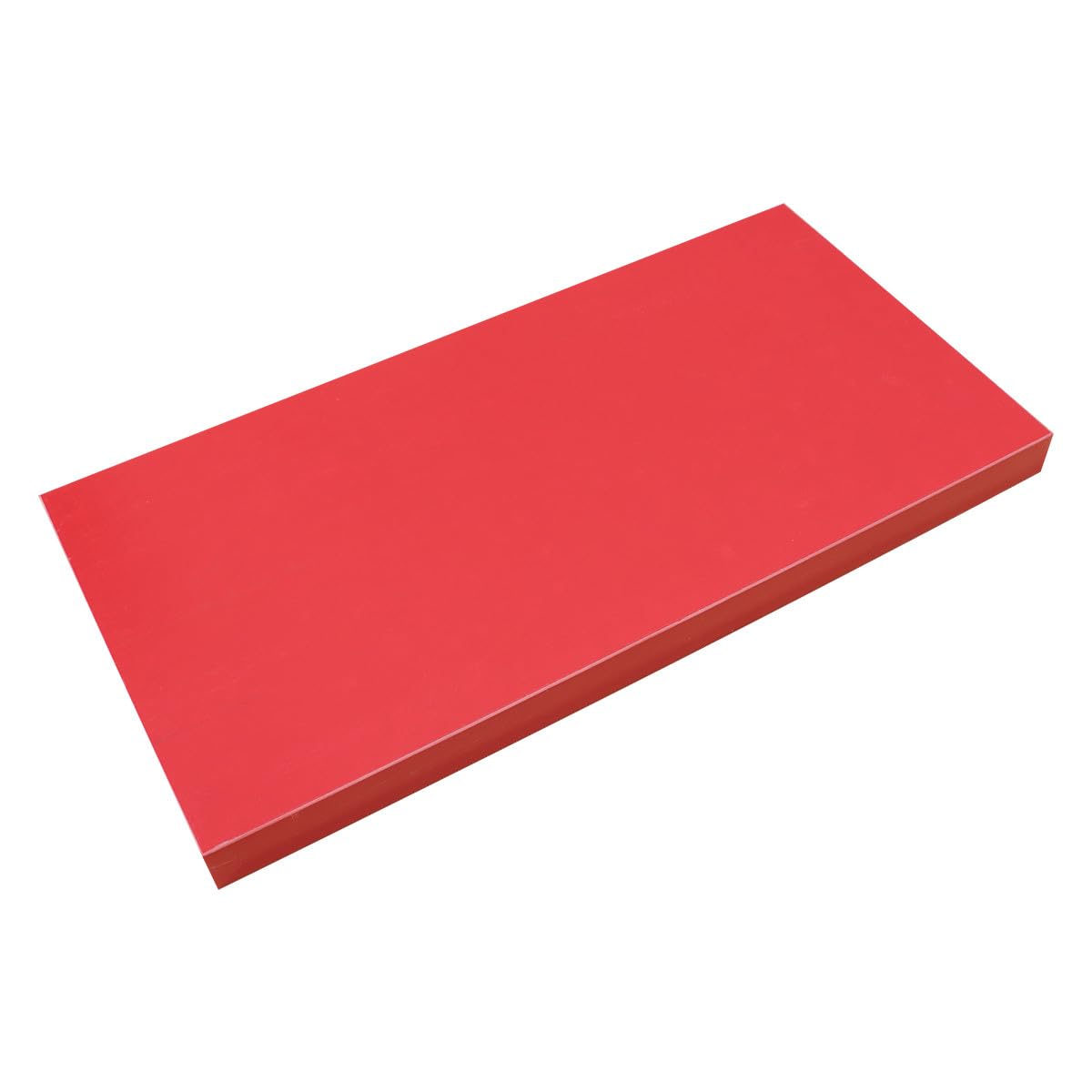 Estantería de pared roja para libros y revistas en salones u oficinas