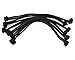 Knotted Hair Tie Set of 6 // great for natural hair, dreadlocks and thick hair (Black)