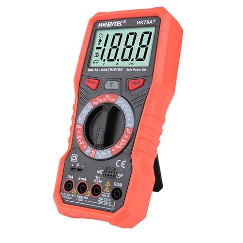 Image of Ture RMS Digital Multimeter Electric Multimeter for Accurately Measuring Voltage Current Resistance Capacitance Temperature