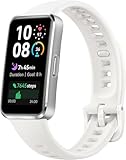 HUAWEI Band 10 Smartwatch with Streamlined Metallic Design,Sleep Monitoring, Compatible with iOS/Android White