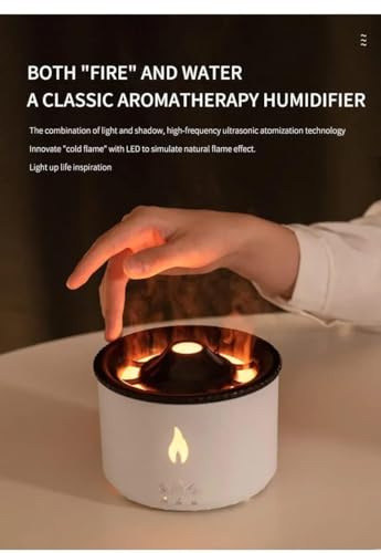 Image of DesiDiya Diffuser for Room Moisture, Aroma Diffuser for Home, Cool Mist Small Quiet Air Humidifier, Ultrasonic Essential Oil Diffuser Electric for Car, Office, Babies, Home, Plant (Volcano)