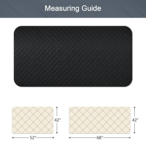 Taococo Sofa Cushion Cover Reversible Dog Bed Cover Water Resistant Pet Blanket For Couch Sofa Chaise Bed, Furniture Protector Sofa Chaise Slipcover For Pets Kids (Black, 42X68 Inches) #TOP5