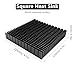120mm Large Aluminum Heatsink 120x120x20mm / 4.72x4.72x0.79Inch/ Heat Sink Square Cooler for WiFi Router Cooling Base and Power Supply IC Graphics Card Memory Heat Sink 120mmx120mmx20mm