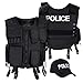 Produktbild Black Snake SWAT FBI Security Police Agenten Kostüm Einsatzweste und Baseball Cap - XL/XXL - Police