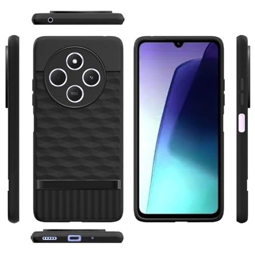 Image of Shockproof Case for Mi Redmi A4 5G /14C 5G /14R 5G /Poco C75 5G /M7 5G | Full Camera Protection | TPU Flexible Back Cover for Mi Redmi A4 5G / 14C 5G / 14R 5G / Poco C75 5G / M7 5G (Matte Black)