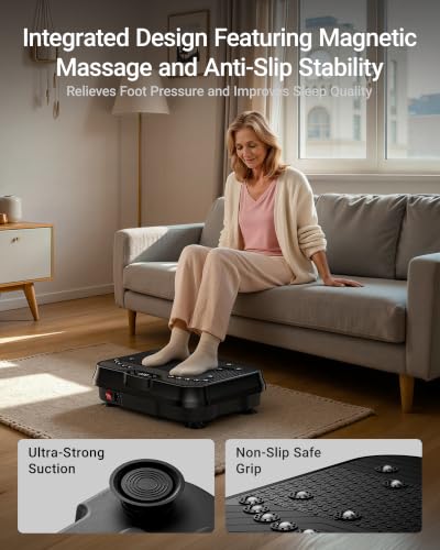 Image of Vibration Plate Exercise Machine Vibrate Platform Full Body Skaking Fitness