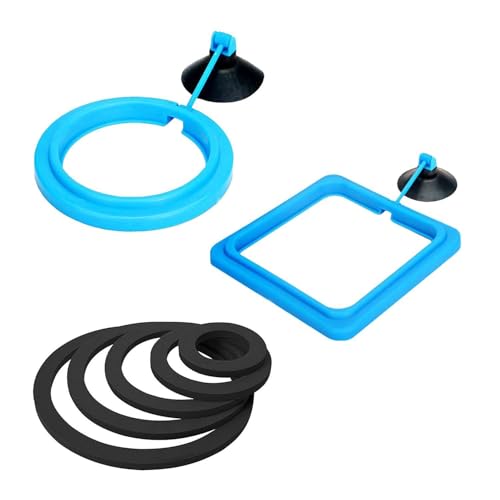 2 Anillos De Alimentación Para Alimentos Para Peces, 5 Anillos Flotantes Para Plantas, Anillos De Alimentación Para Acuario, Comedero Para Acuario, Accesorios Para Acuario, Comedero Para Peces