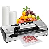 RUBYS BUNNY Vacuum Sealer Machine,8 In 1 Professional Food Vacuum Sealer Built-in Cutter & Bag Storage with Automatic & Manual Options,Dry/Moist Modes and Air Suction Hose,Include 2 Rolls Sealer Bags