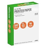 All-in-One Printer Paper, 8.5 x 11, 96 Bright, 22 lb, 500 Sheets, White