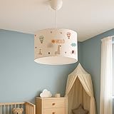 Suspension décorative pour enfants : conçue spécialement pour les chambres d’enfants et les salles de jeux, cette lampe suspendue crée une atmosphère douce et rassurante grâce à son design ludique et ses couleurs chaleureuses.