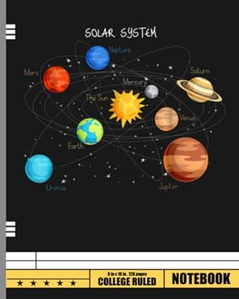 Solar System Planets Notebook: Planets Lover. College Ruled. Workbook ...