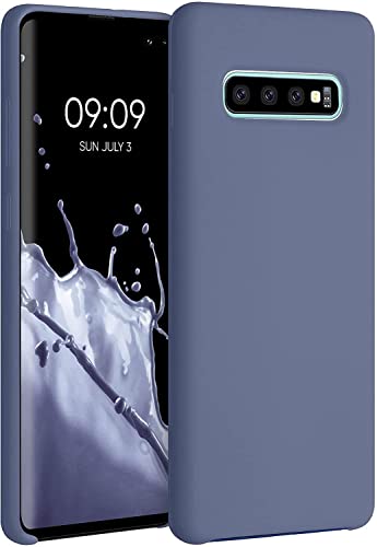 UltradünneHandyhülle, Perfektes Gefühl, Matte, Navy blau TPU-Gummigelhülle (Navy blau), kompatibel mit Samsung Galaxy S10 Cover