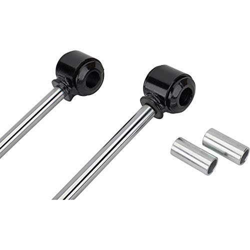 Speedway Short Gas-Filled Tube Shocks, Black Painted w/Studs