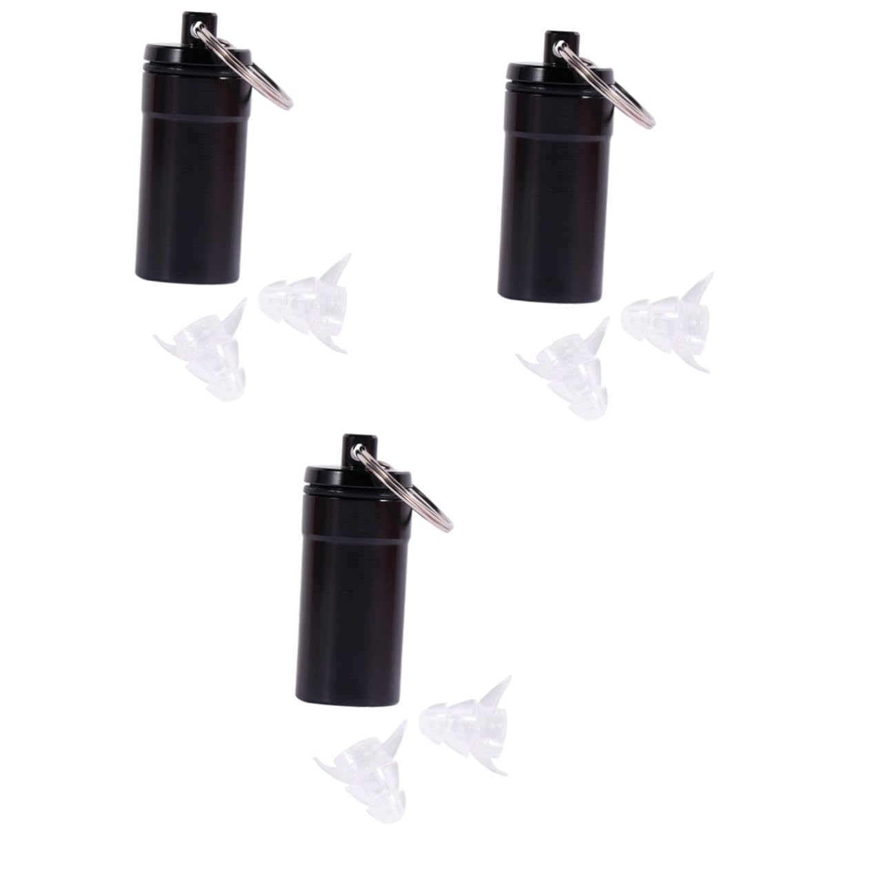 Mobestech 3pares Tapones De Silicona Reutilizables Para Músicos Protección Auditiva De Reducción De Ruido Incluye Botella Portátil Comodidad y Durabilidad Para Conciertos y Fiestas